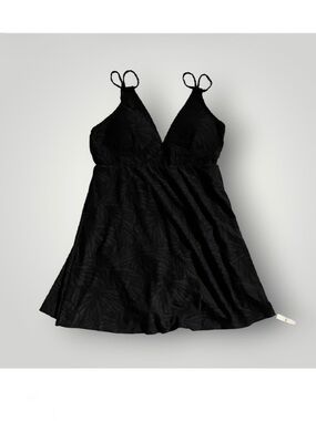 New HALARA Backless Cut Out 2-1 Mini Swim Dress